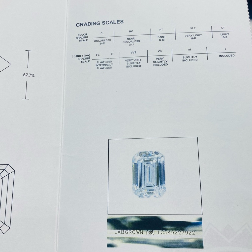 12.2 Carat DIAMOND Emerald Cut Engagement Ring PLATINUM🤩🤩🤩🤩🤩🤩🤩🤩 💎💎💎💎💎💎💎 - Picture 16 of 17
